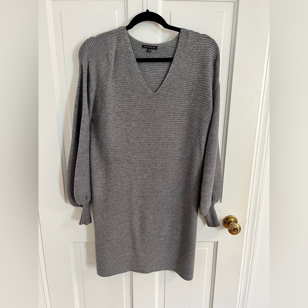 Gray long sleeve sweater dress!